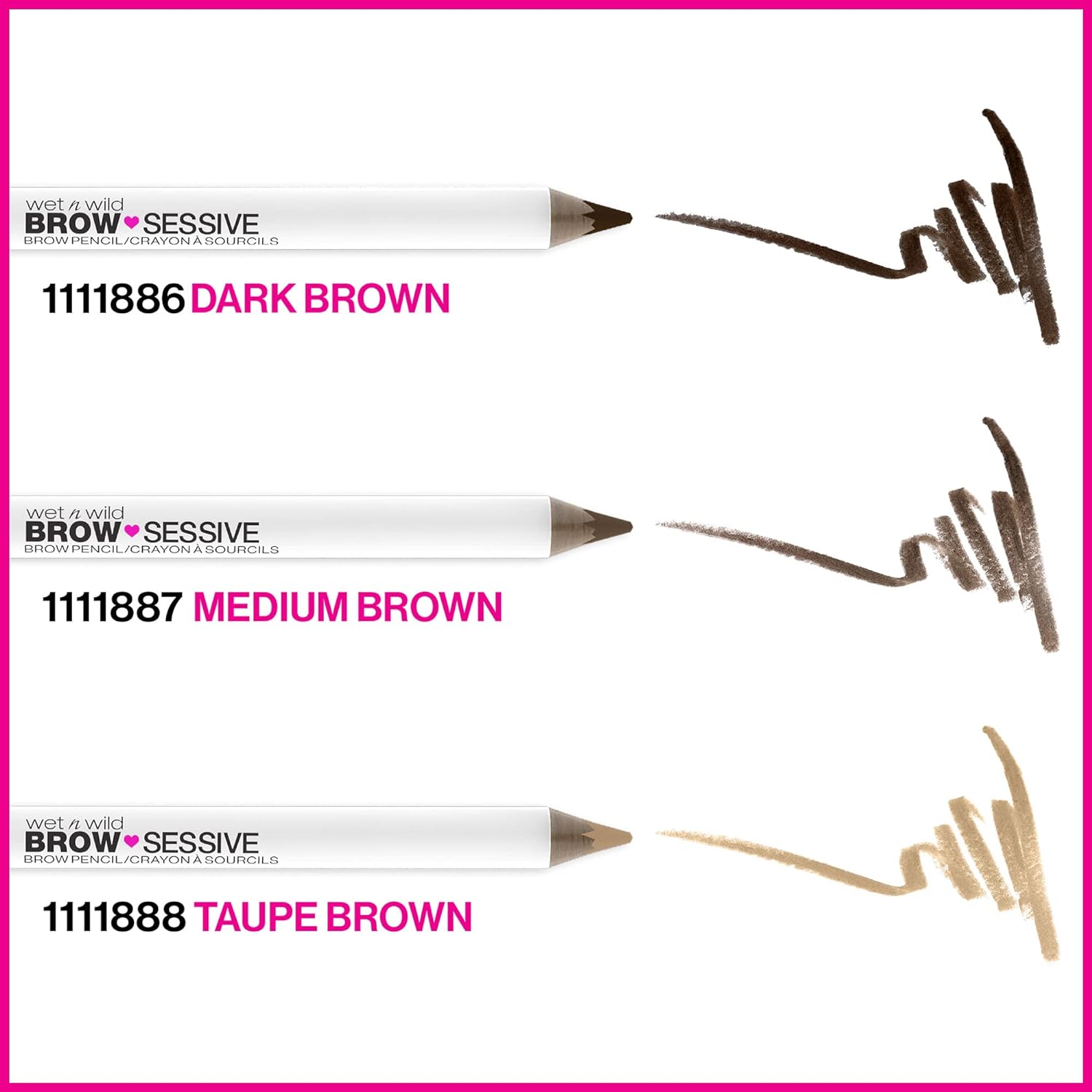Eyebrow Pencil By Wet n Wild Brow-Sessive Brow Makeup Pencil Liner Blending Brush, Precise, Fine Tip, Shapes, Defines, Fills, Dark Brown - Image 5